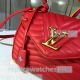 2019 New Copy L---V Wave Top Handle Red Leather Ladies Bag   (7)_th.jpg